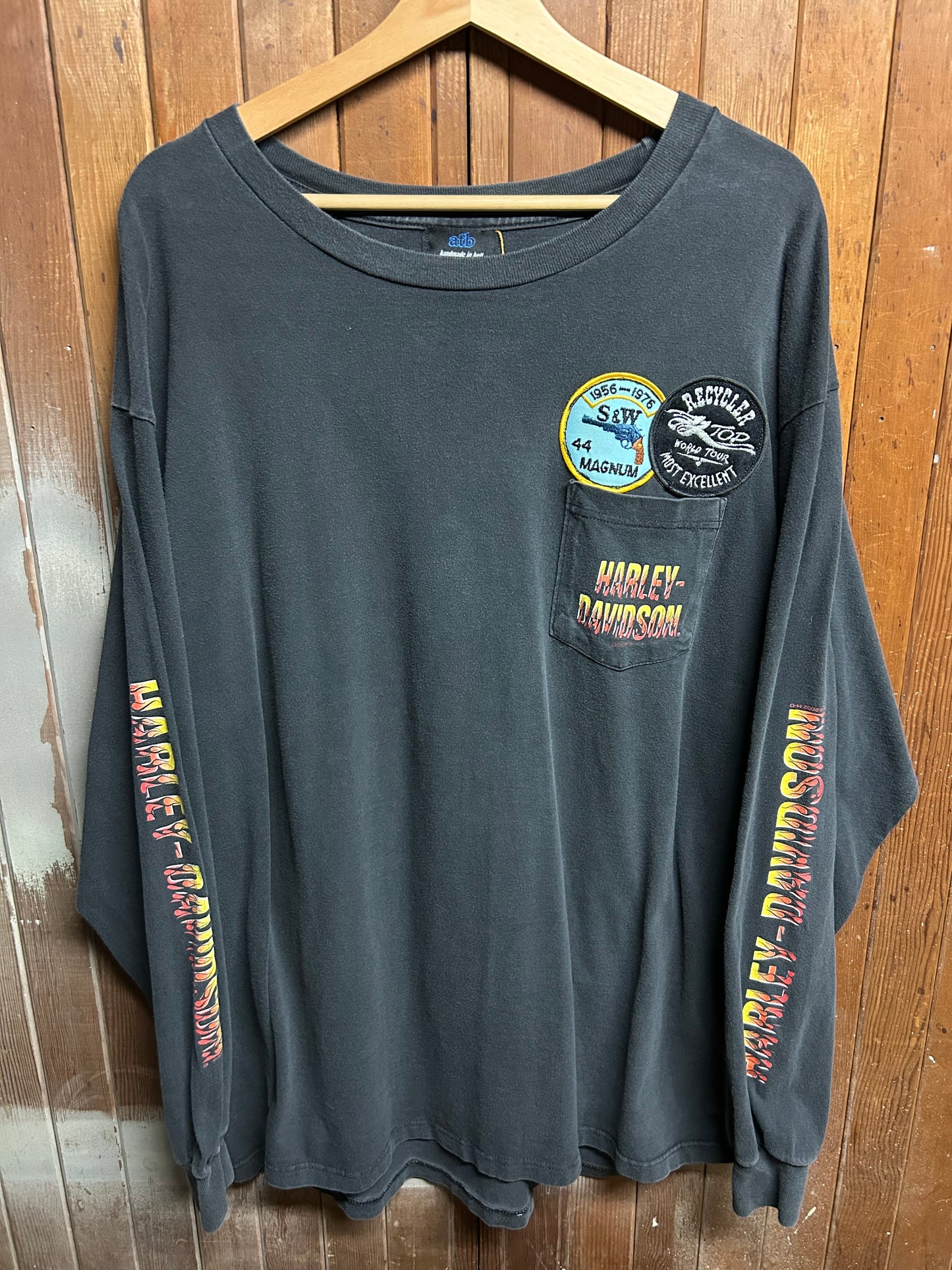 Past Sins Patched Harley Long Sleeve