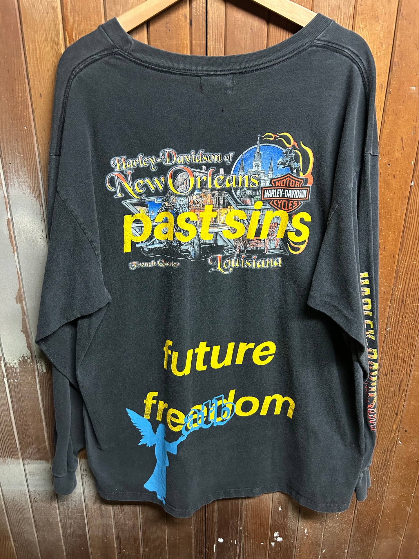 Past Sins Patched Harley Long Sleeve