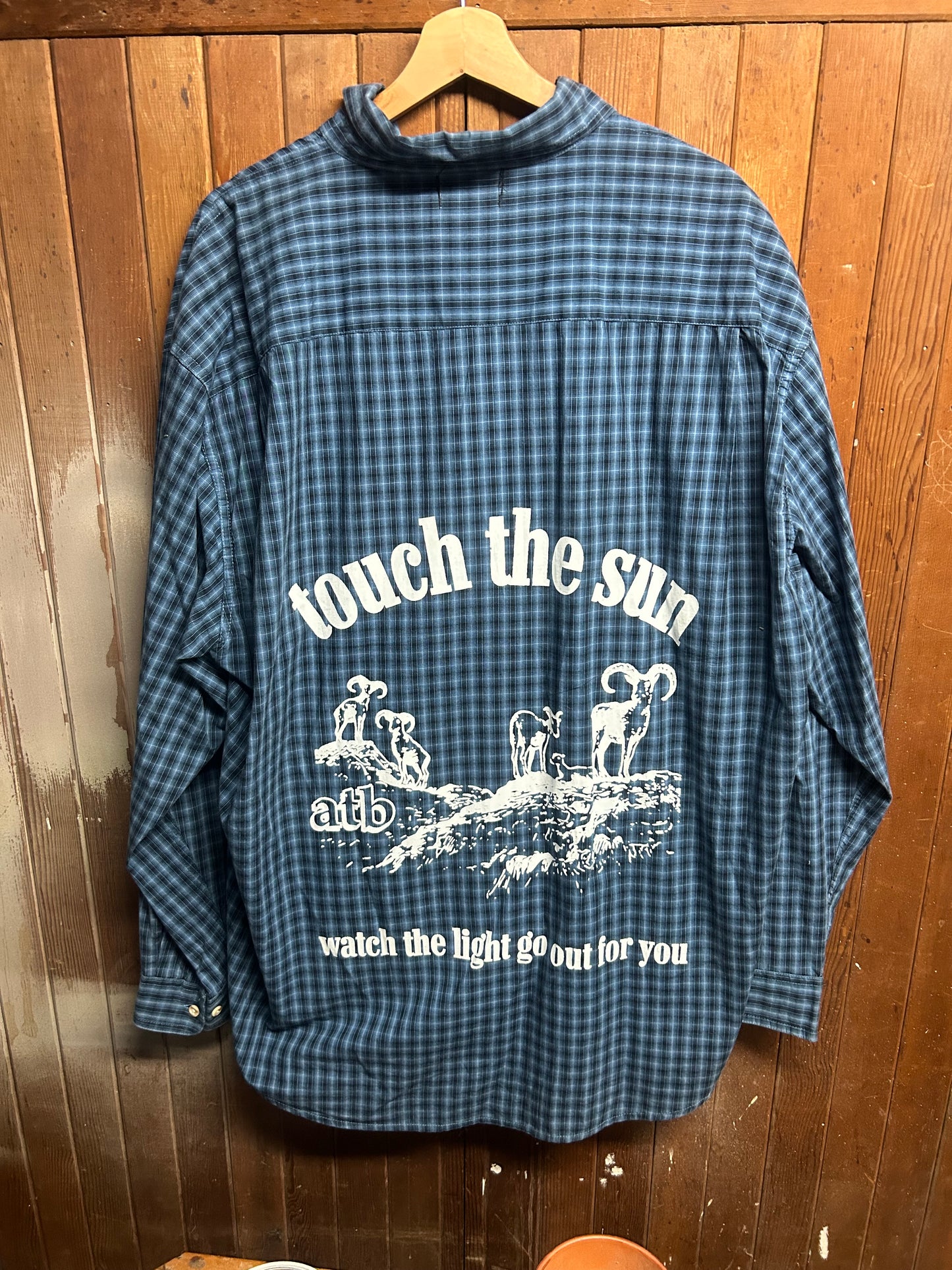 Touch The Sun Patched Flannel