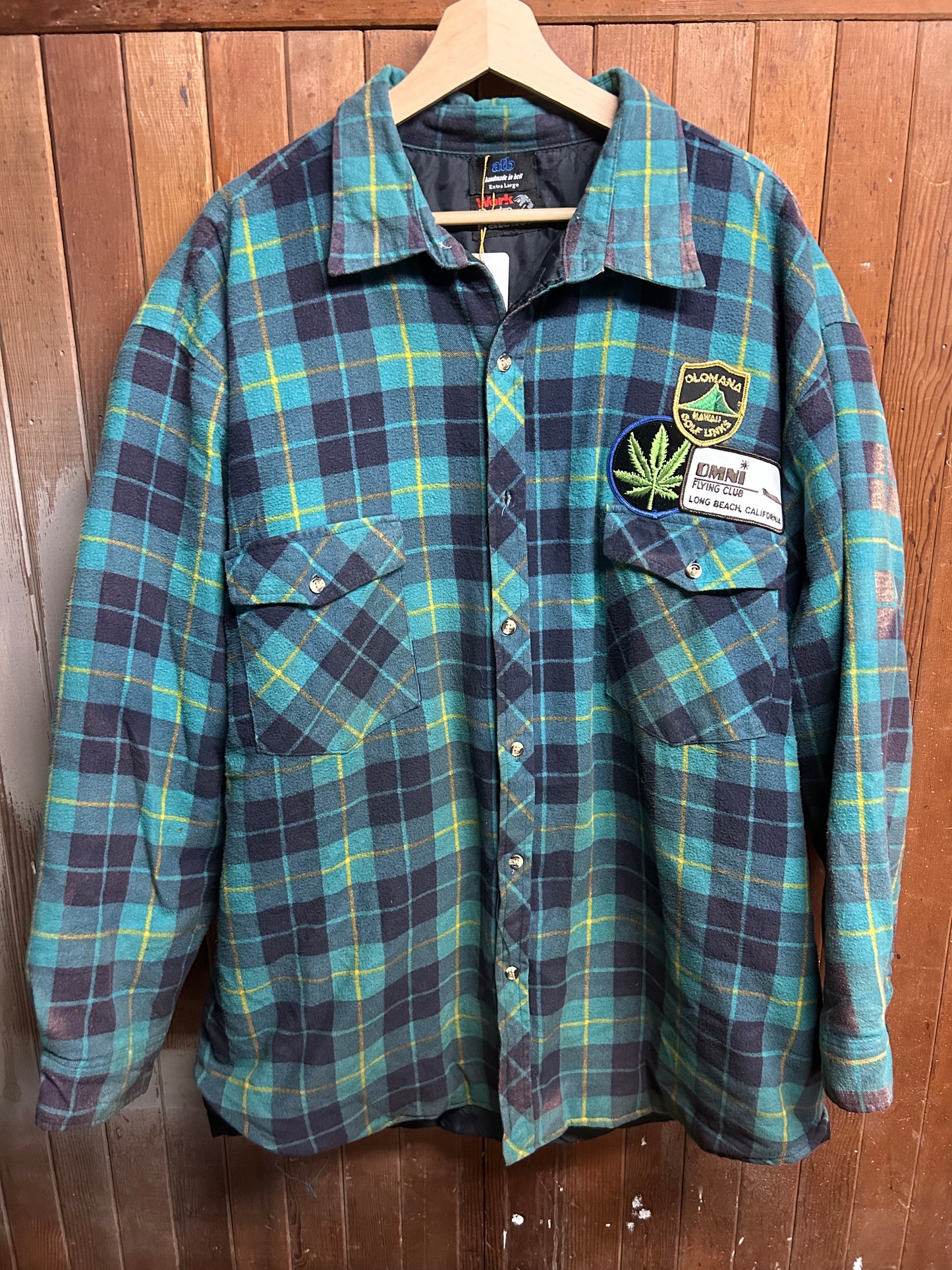 Faded Flannel Work Jacket