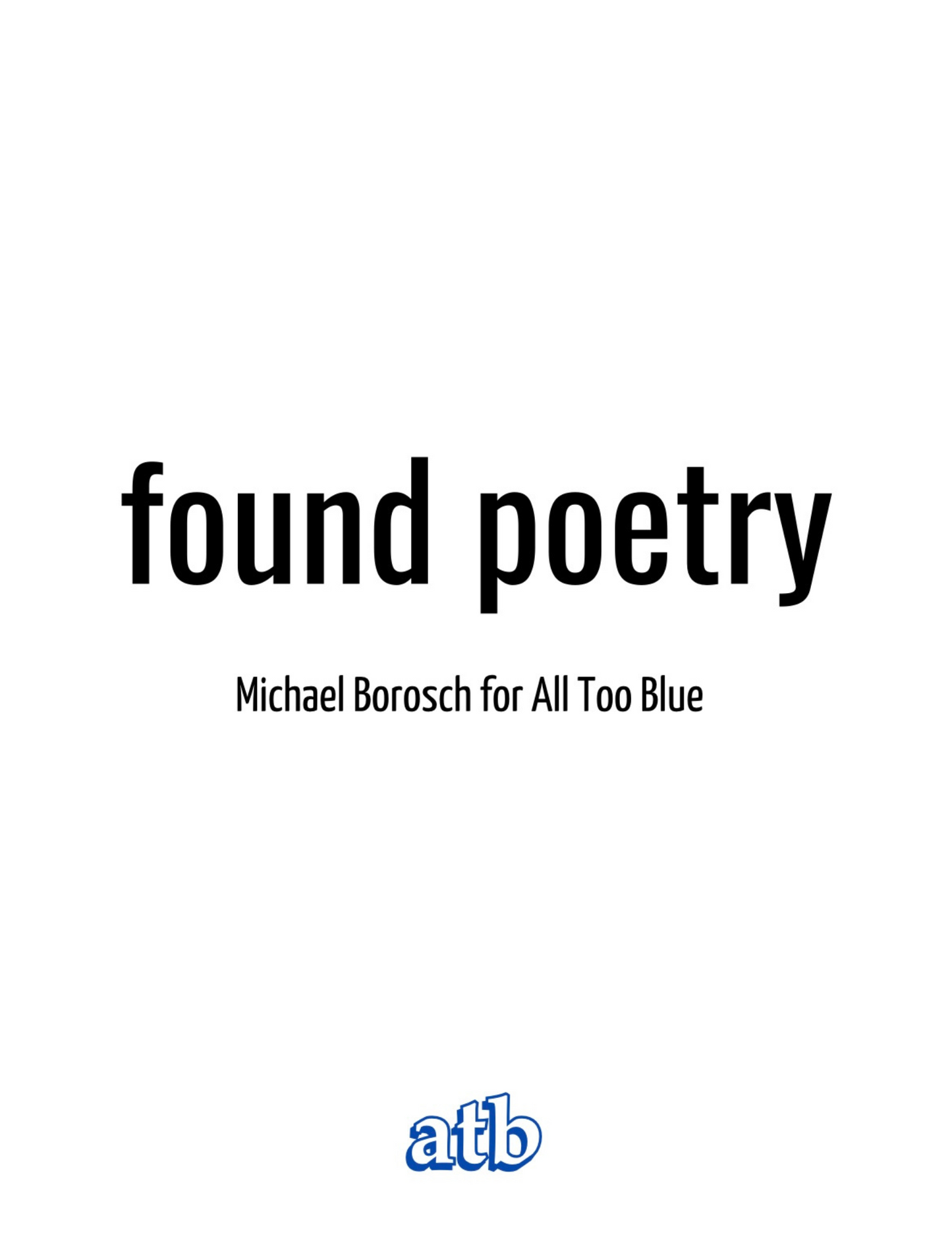 Found Poetry